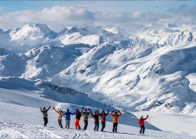 Happy Guests Heli Skiing in Whistler