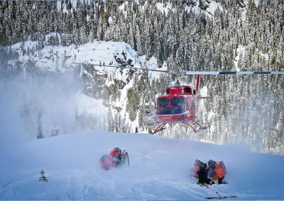 Heli Skiing Pickup Location