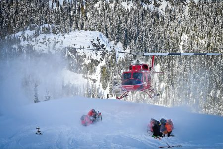 Heli Skiing Pickup Location