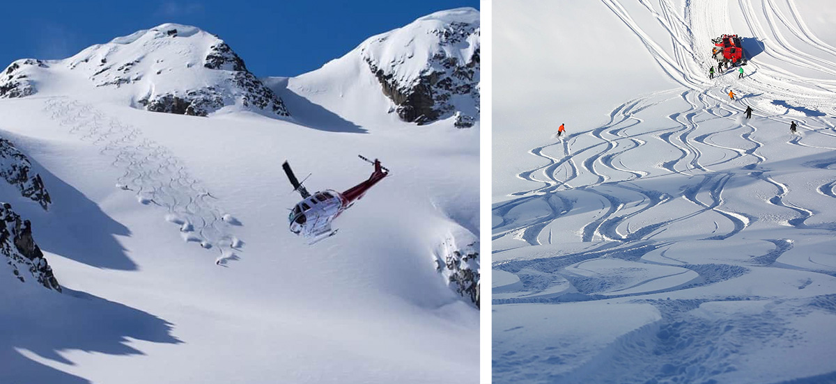 snowcat Helicopter Skiing